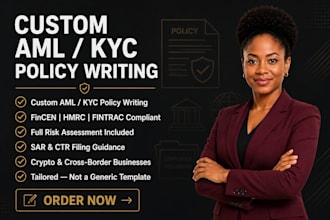 write your aml kyc compliance policy for msbs
