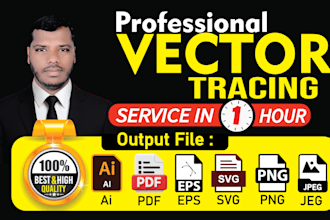 do vector tracing or convert to vector quickly