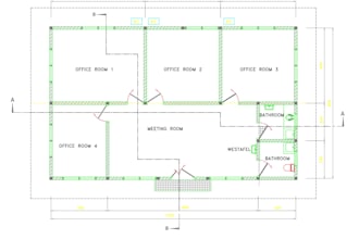 convert hand sketch to autocad 2d floor plan