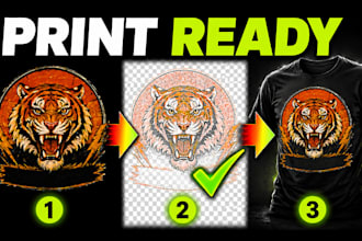 prepare your logo artwork for dtf dtg halftone print ready t shirt design