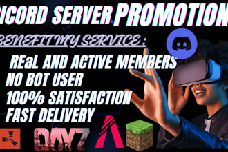 promote minecraft server promotion dayz, rust, fivem, gaming server, discord ad