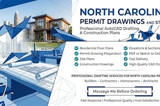 prepare professional stamp north carolina permit drawing packages for builder