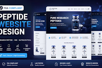 build fda compliant peptide website research peptide store peptide seo cbd web