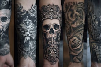 create unique tattoo, custom tattoo design, tattoo sleeve