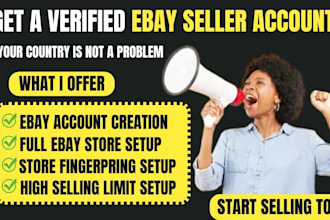 ebay seller account for all country, ebay account creation, ebay store setup