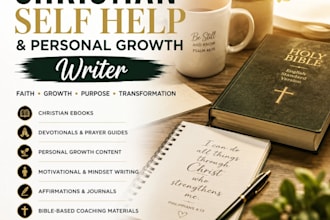 write christian self help ebook personal growth and faith based content