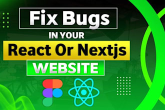 fix bug in next js react js node js , javascript, database
