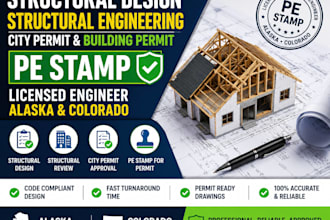 structural review building permit city permit pe stamp for alaska and colorado