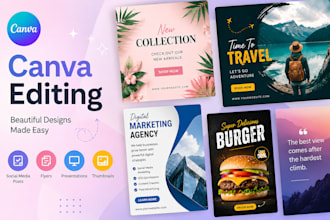 design modern canva social media posts