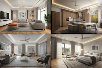 create realistic interior design in chief architect