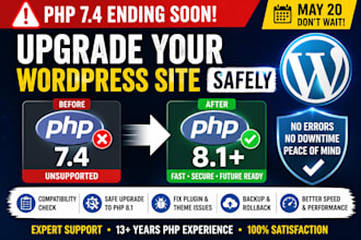 fix your wordpress website after PHP upgrade issues