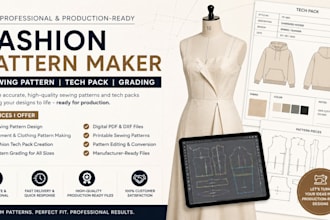 draw a seamless pattern design, fabric printed apparel