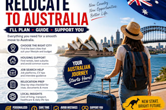 coach you during relocating and job search in australia
