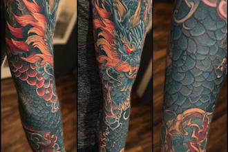 desing a custom tattoo sleeve art for you