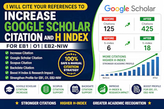 cite your references to increase google scholar citation and h index for eb1 o1