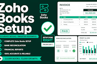 set up zoho books for your business