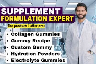 formulate creatine gummies, collagen gummies and supplement gummy recipes
