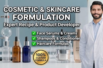 do cosmetic formulation, skincare, haircare, and perfume formula
