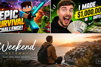 design professional viral youtube thumbnails