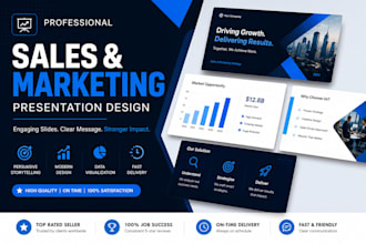 design a professional marketing and sales presentation