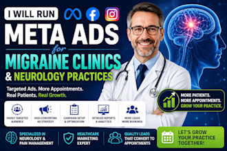 run meta ads for migraine clinics and neurology practices