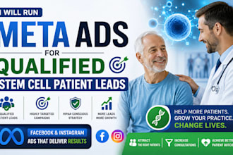 run meta ads for qualified stem cell patient leads