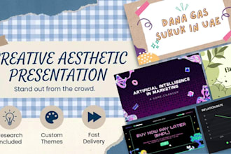 design a creative aesthetic presentation