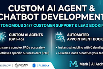 build a custom ai agent and voiceflow chatbot for business automation