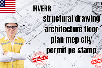 structural drawing architecture floor plan mep city permit tt co nn ct pe stamp