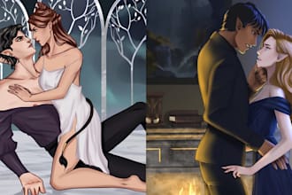 do fantasy dark romance nsfw novel cover art spicy romance cover couple cover