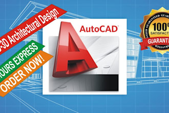 do professional perfect design 2d 3d plan in auto cad