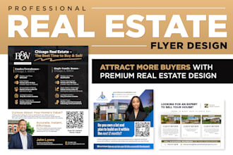 design a modern real estate flyer for realtors and brokers