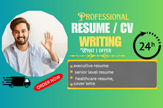create professional resume cover letter resume rewrite cv editing resume review
