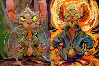 draw cartoon illustrations for you