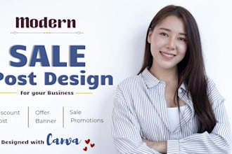 create professional discount and offer posts