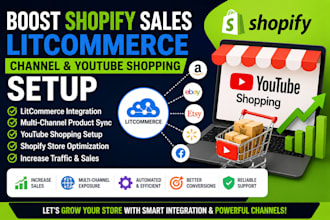 boost shopify sales litcommerce channel youtube shopping page setup