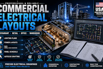 draft electrical layout lighting plan and single line dlagrams