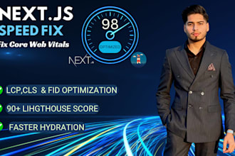 optimize nextjs performance and fix core web vitals