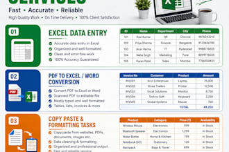 do accurate data entry