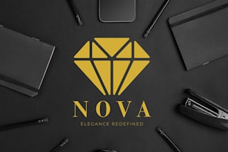 design a professional and luxury logo for your brand