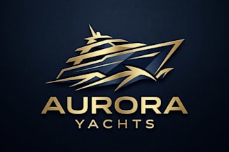 design a luxury and modern yacht logo for your brand