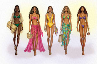 design your swimwear and bikini collection from sketch to spec