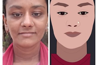 draw linkedin vector portrait for founders ceos in 24hr
