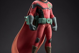 superhero character for comics