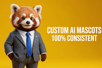 design an ai brand mascot, character