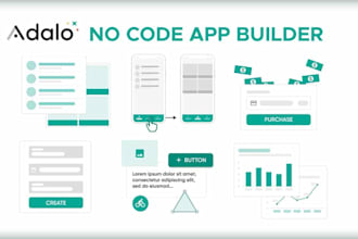 build bubble io adalo glide no code mobile app mvp saas web app
