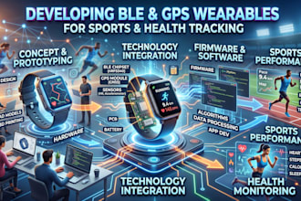 develop ble and gps wearable devices for sports and health tracking