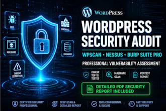 perform wordpress security audit and vulnerability assessment