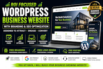build ROI focused wordpress business website with branding
