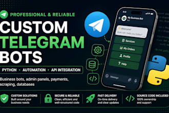 build a custom telegram bot with automation